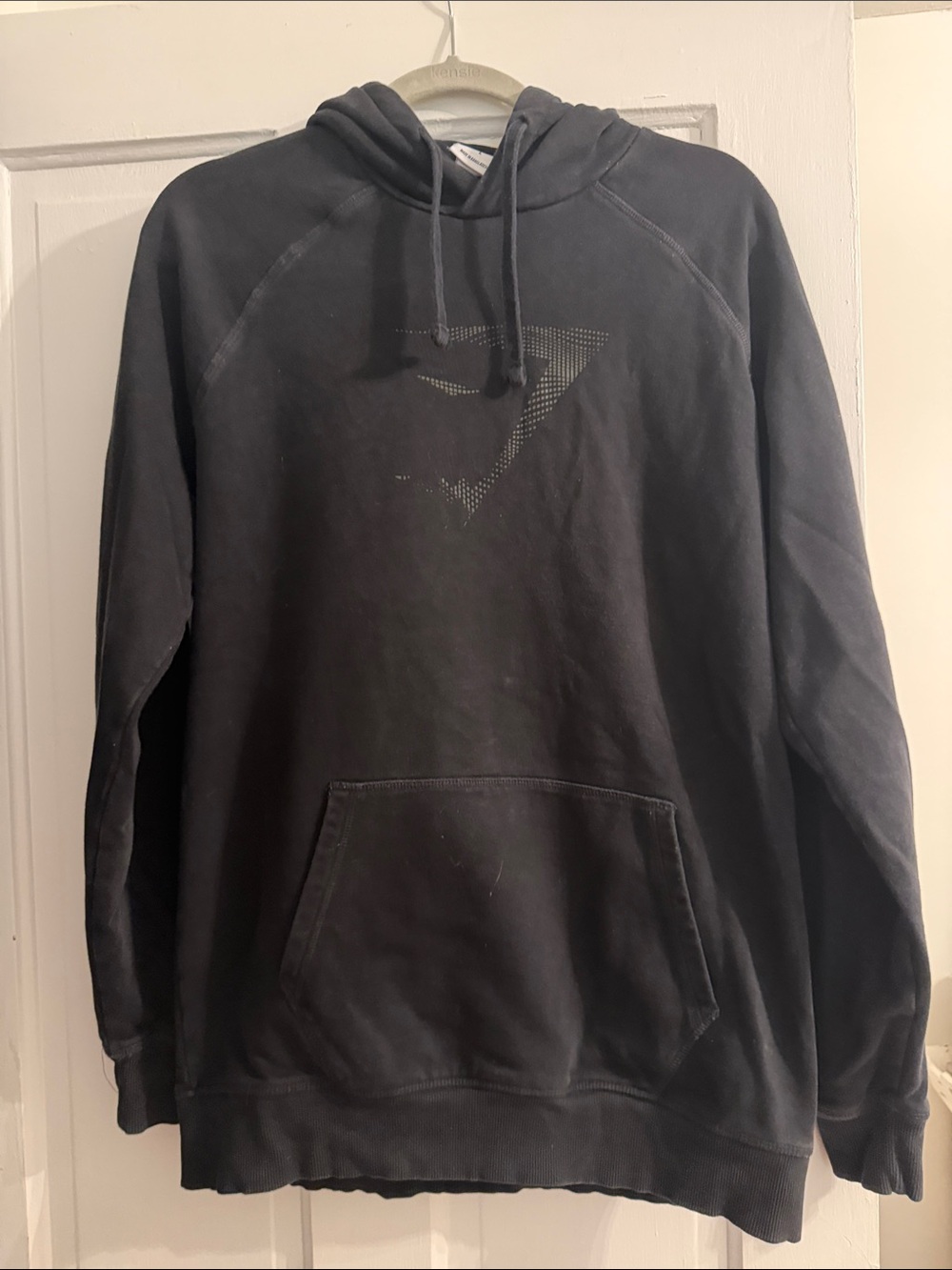 Gymshark Men's Black Hoodie Sweatshirt - Classic Pullover Hood